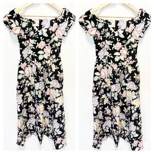 All That Jazz Vintage 80s 90s Off The Shoulder Special Occasion Dress Size 9/10